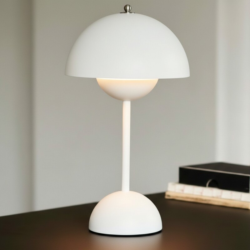 LAMPARA DE MESA RECARGABLE KERS Lampara De Mesa Recargable Kers Blanco