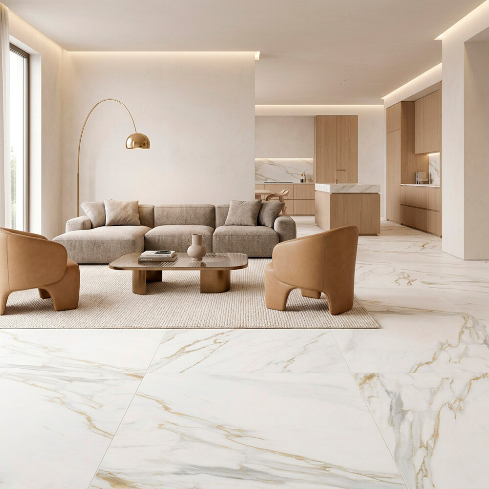 PORCELANATO CALACATA GOLD AC "A" 60X60CM Porcelanato Calacata Gold Ac "a" 60x60cm