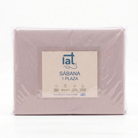 Juego De Sabanas 1 Plaza Toque Algodón Sommier Infantil - Rosa Salmón Juego De Sabanas 1 Plaza Toque Algodón Sommier Infantil - Rosa Salmón