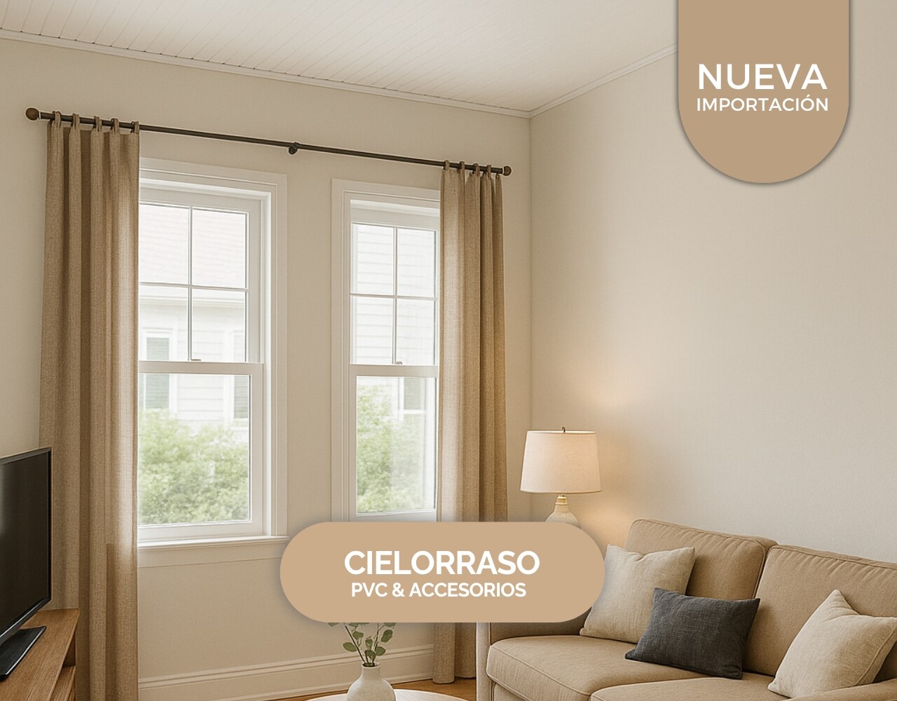 Cielorraso pvc & accesorios