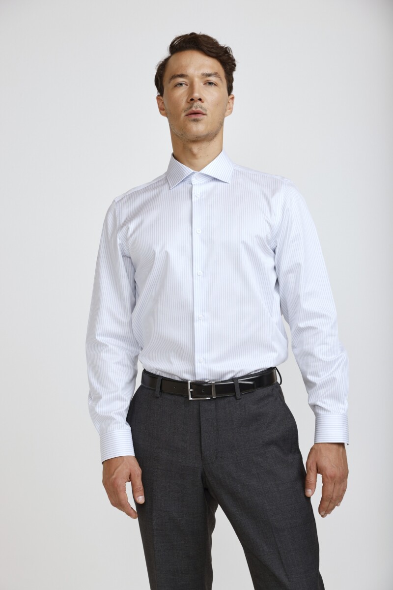 Camisa Guarnieri Premium - CELESTE RAYA 