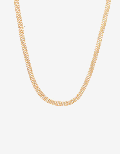 Collares Cortos Metal Collar Corto Metal Mesh. - Dorado