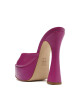 Sandalia Taco Alto Plataforma Fucsia U