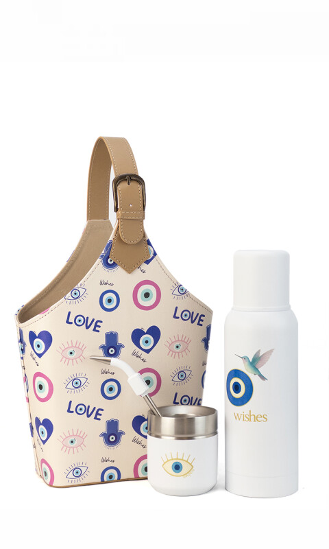 KIT MATERO VELVET BLANCO *EDICION LIMITADA WISHES*