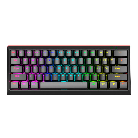 Marvo - Teclado Gaming Español con Iluminación KG962SPR - 61 Teclas. Interruptor Mecánico. Luz de Fo 001