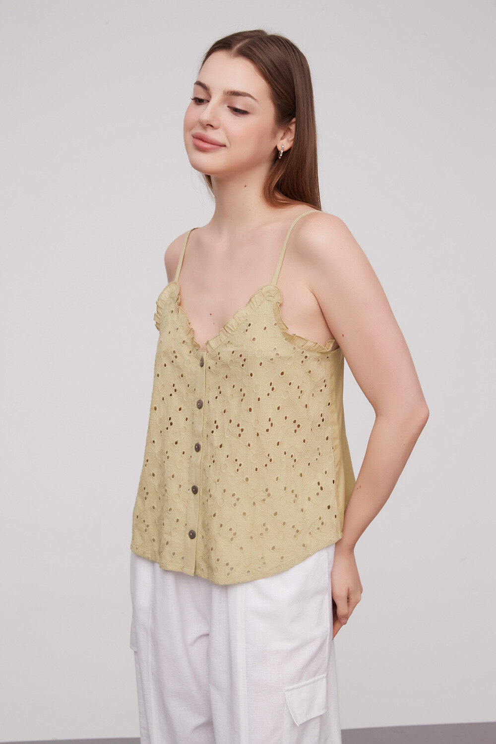 Musculosa Cerdenia Verde Oliva Claro