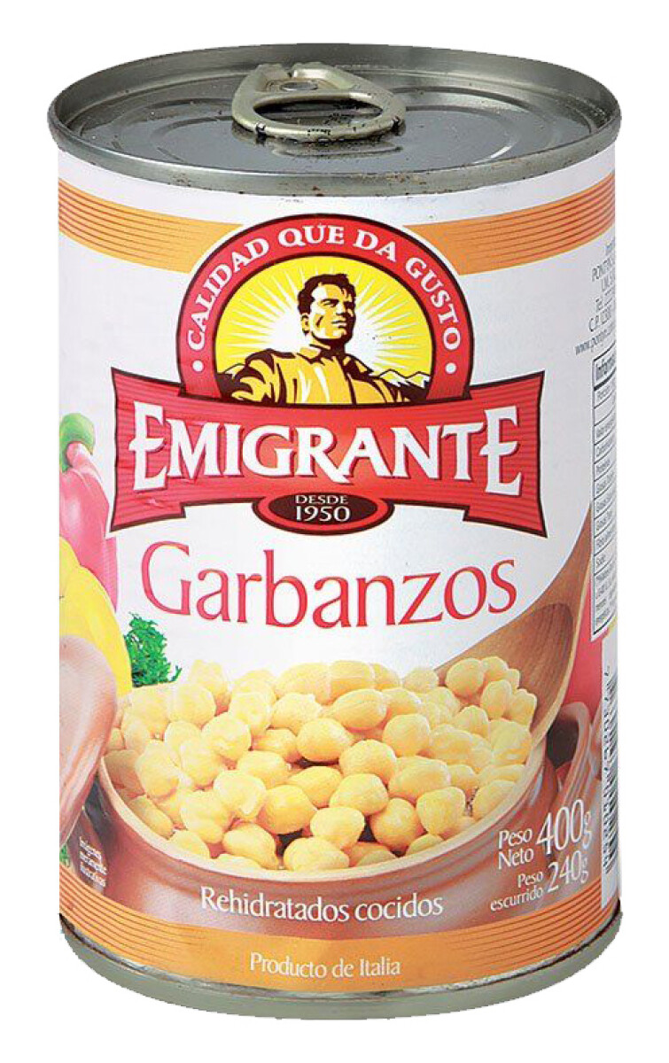 GARBANZOS EMIGRANTE COCIDOS LATA 400G 