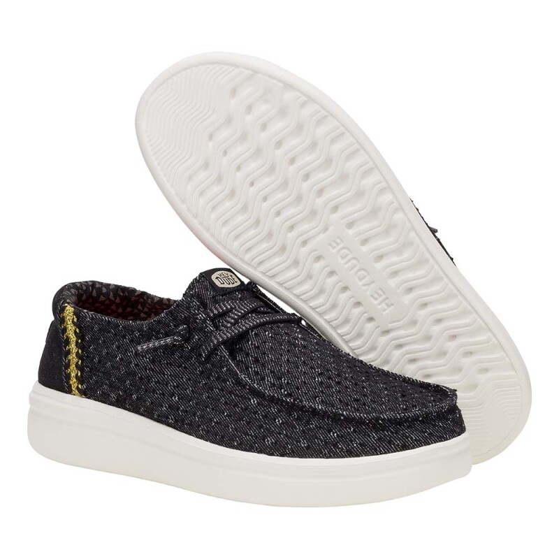 Wendy Rise Perf Canvas - Mujer Black