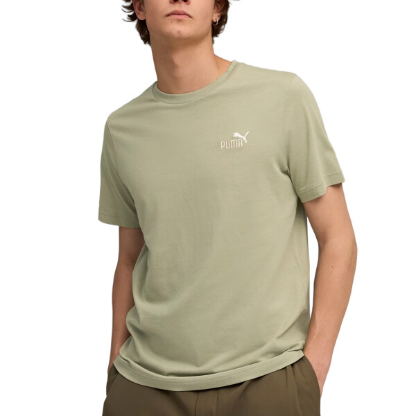 Puma Ess 2 Color Small N°1 Logo Tee Verde