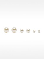 Set De Pendientes Cortos Perlas beige