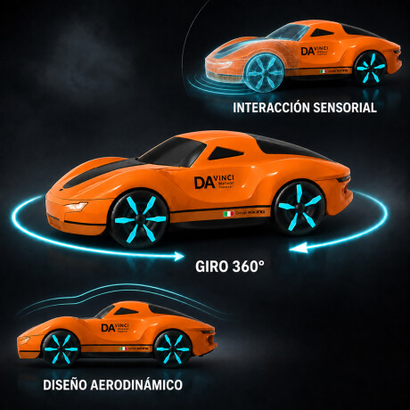 Auto deportivo a control remoto Naranja