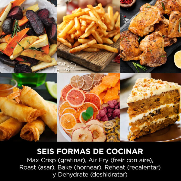 Freidora De Aire 6 En 1 Ninja Foodie 6.2 L FREIDORA DE AIRE NINJA FOODIE AF180EU