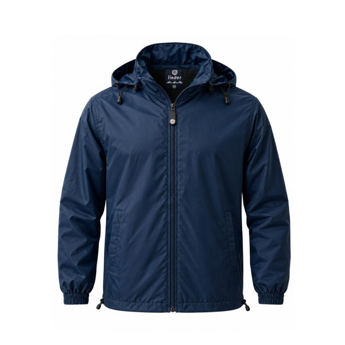 Campera impermeable forro polar - Azul marino 