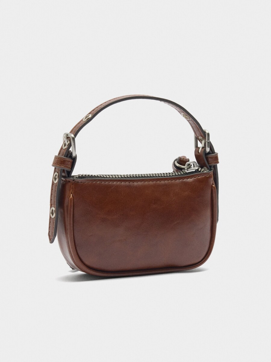 Charm Mini Bolso marron