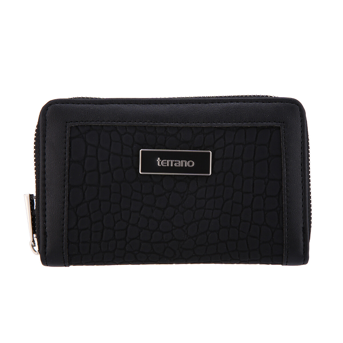 Monedero Malta - Croco Negro 