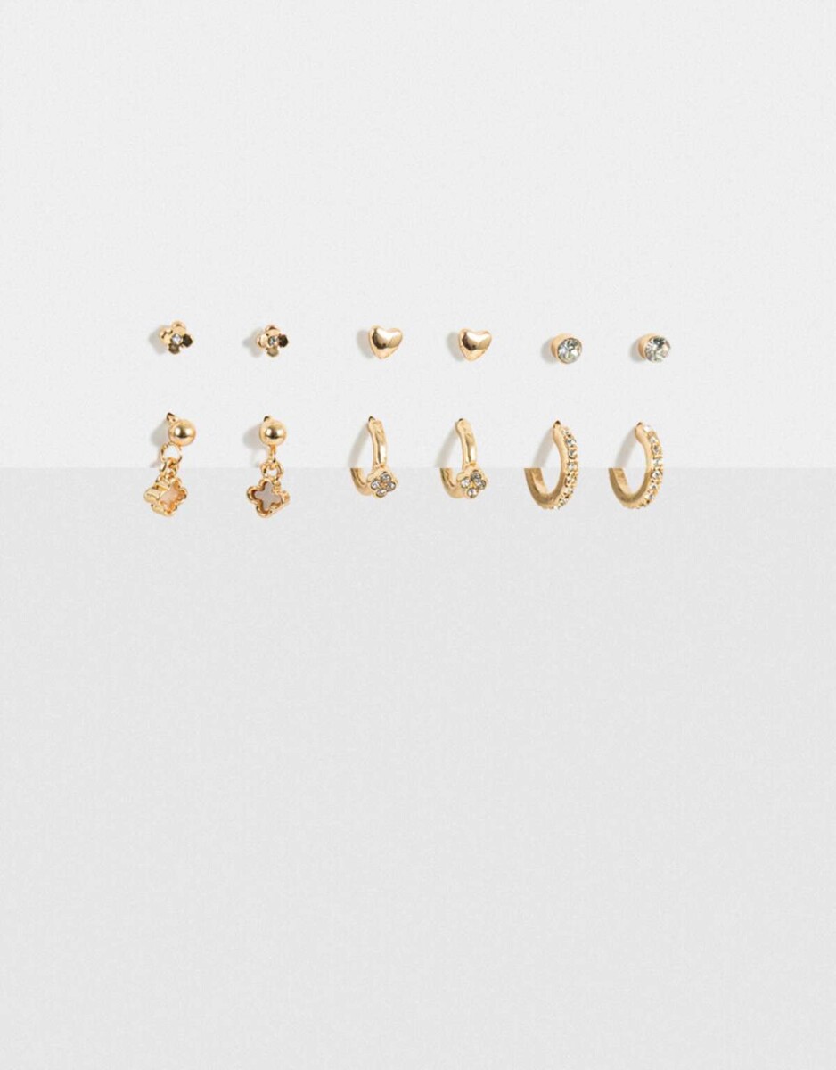 Set De Aros Lucky - Dorado 