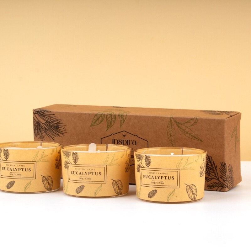 SET 3 VELAS EUCALIPTUS SET 3 VELAS EUCALIPTUS