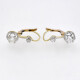 Caravanas Antiguas En Oro 18K Y Brillantes Caravanas Antiguas En Oro 18K Y Brillantes