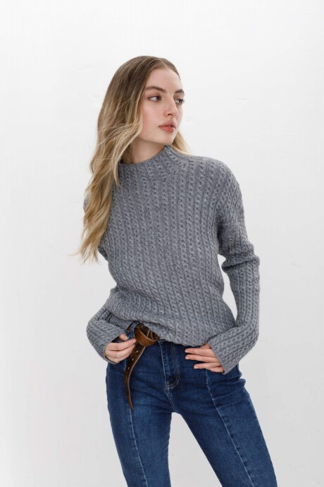 Sweater Espiral Gris