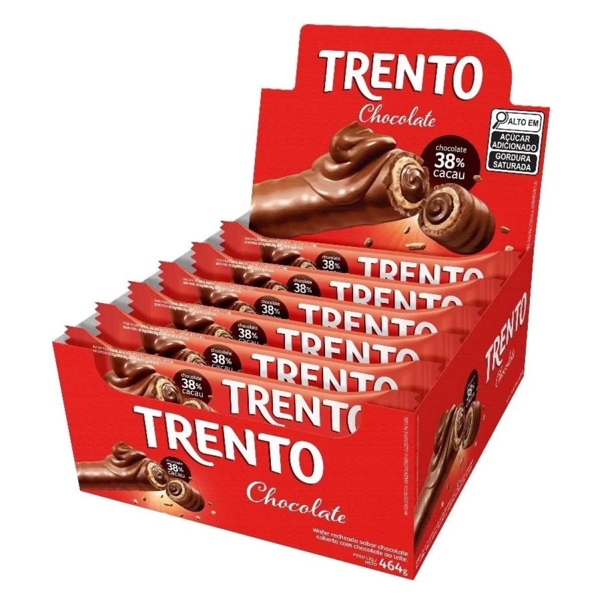 Barquillo Trento Rell x 16 - Chocolate 