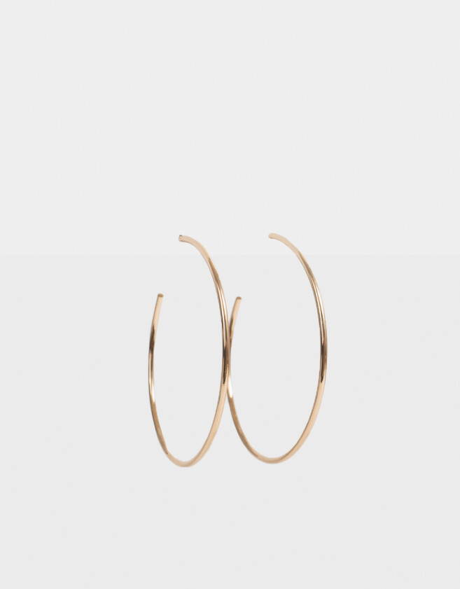 Aros Argollas Metal Argollas De Metal - Dorado