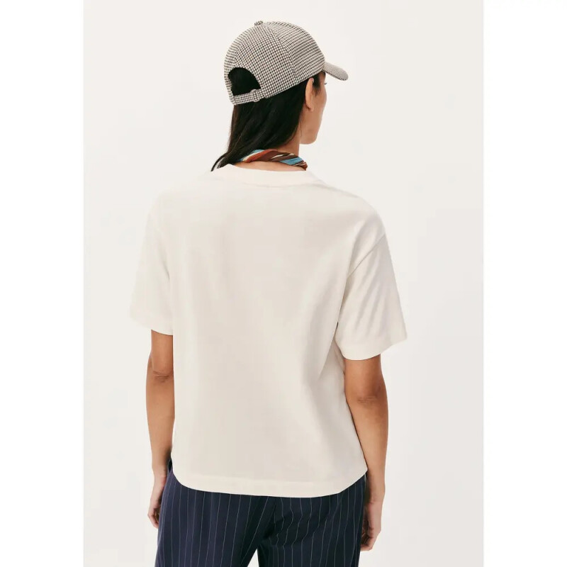 CAMISETA MM FEM BEGE MESCLA