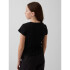 SS VARIEGATED RIB TEE BLACK
