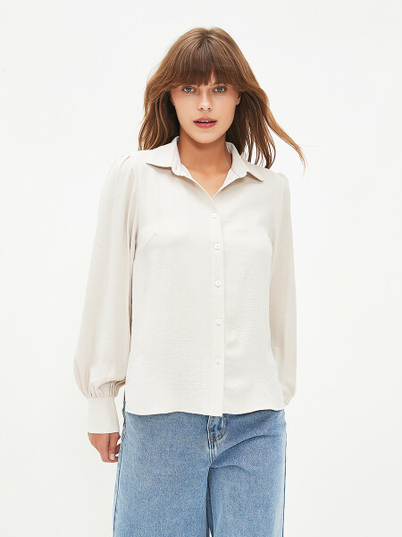CAMISA BURGOS BEIGE CLARO