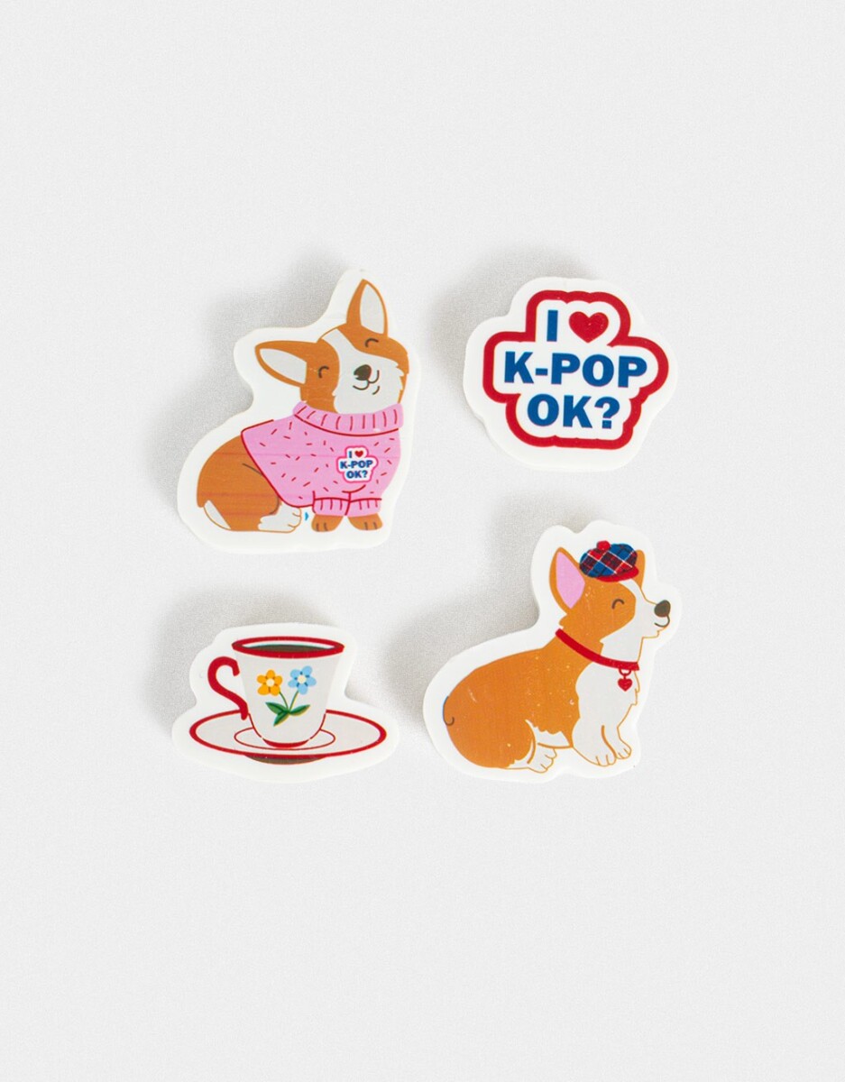 Set De Gomas De Borrar "k Pop" 