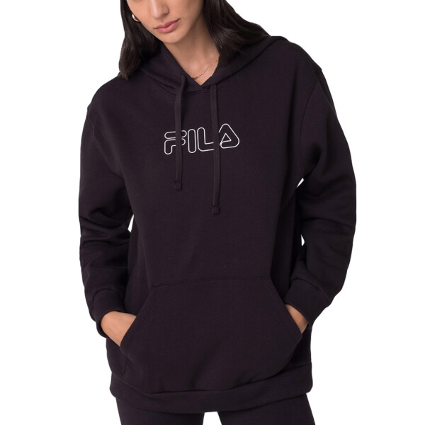 Fila Buzo Canguro Femenino Letter Winter Outline - Negro Negro