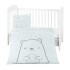 Set textil para cuna KIKKABOO 5pz bear mint