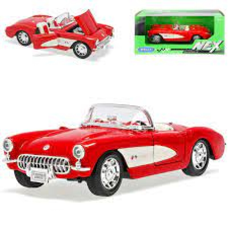 Chevrolet Corvette 1957 Coleccion Welly Original 1:24 Chevrolet Corvette 1957 Coleccion Welly Original 1:24