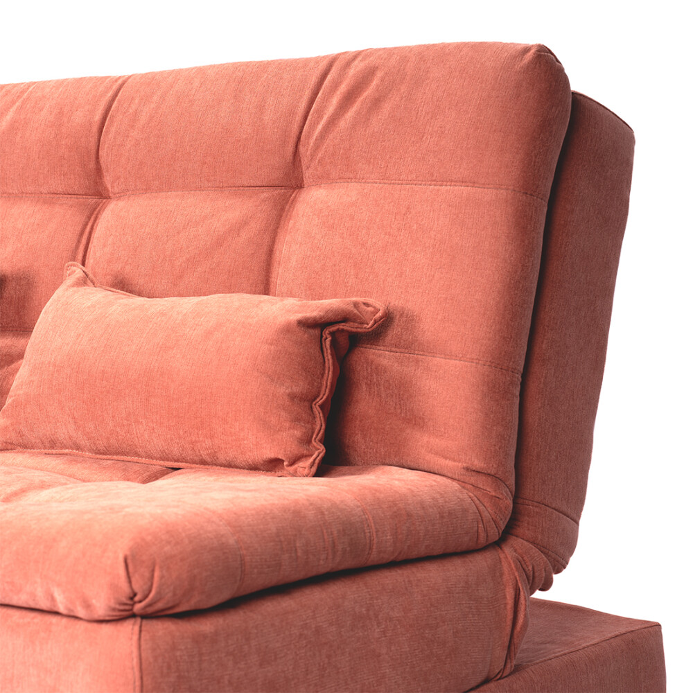 Sillón Cama con Chaise Izquierdo y derecho - Nice Terracota Steel