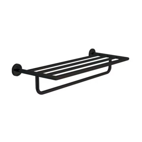Toallero Repisa Recto Hotel Negro Mate 60cm Toallero Repisa Recto Hotel Negro Mate 60cm