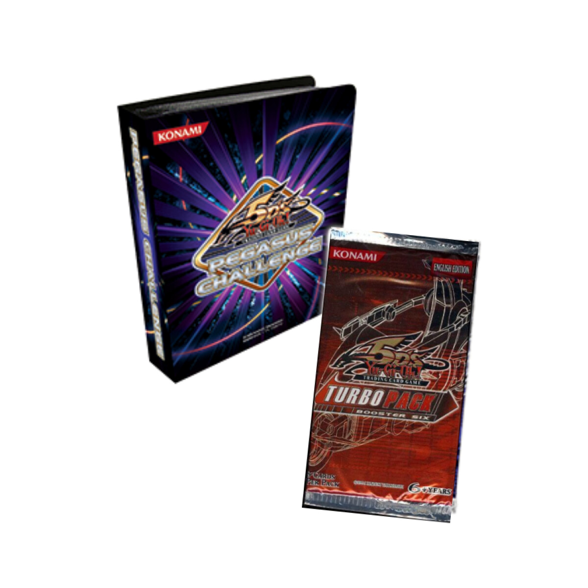 Pack 3 Booster Yu-Gi-Oh! Turbo Pack N6 [Español] + Album Pegasus Super raro! 