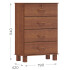 FINESTRA- COMODA 4 CAJONES BRONZE 1138TN FINESTRA- COMODA 4 CAJONES BRONZE 1138TN