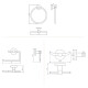 SET DE ACCESORIOS PORTA ROLLO Y TOALLERO ROMA GRIS MATE GRIS-BRUSHED NICKEL