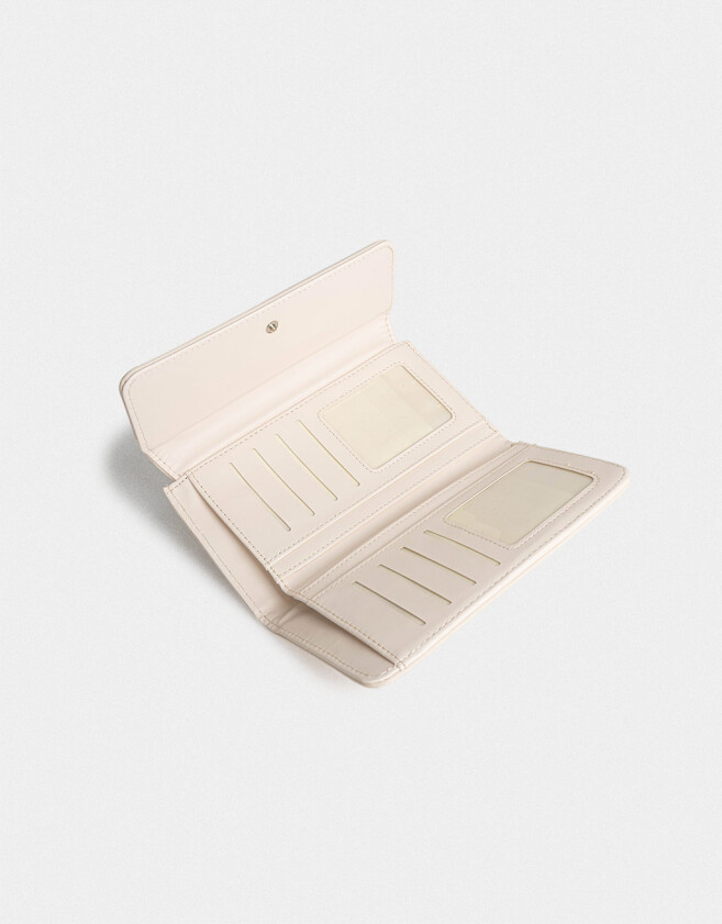 Ficheros Boho Billetera Fichero Bordada - Blanco Crudo