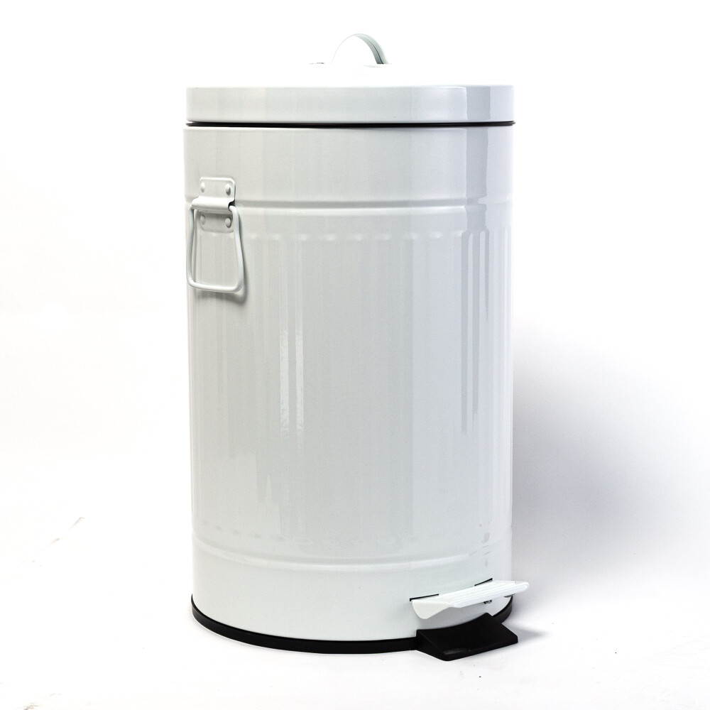 PAPELERA BLANCO ACERO INOXIDABLE BIN 12L WHITE