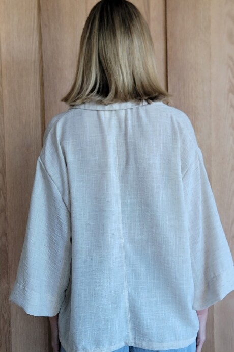 Bluson Ambar Lino Beige Melange