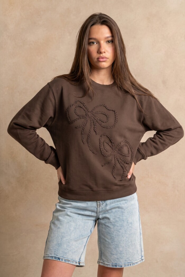 Sweater Moño Marron