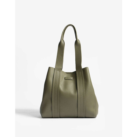 Shopper Con Doble Asa Verde Militar