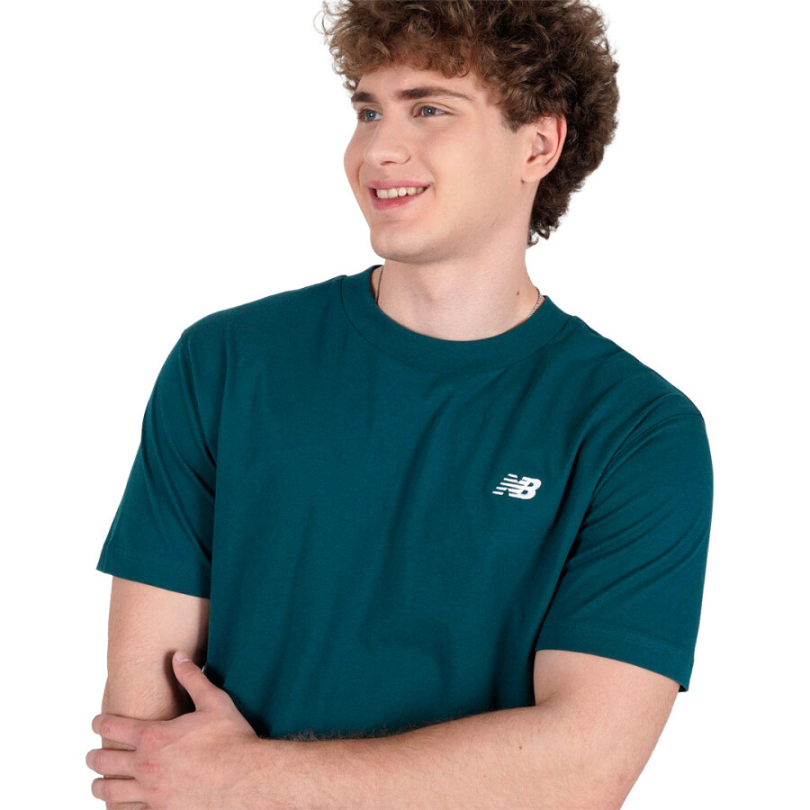 Remera de Hombre New Balance Sport Essentials Cotton Verde