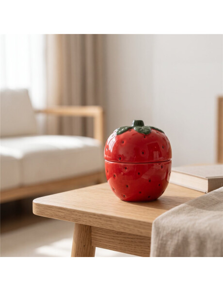 VELA AROMATICA DE FRUTA CON TAPA FRUTILLA VELA AROMATICA DE FRUTA CON TAPA FRUTILLA