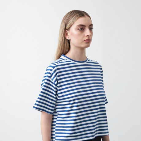 REMERA FUKUSHIMA Blanco/Azul