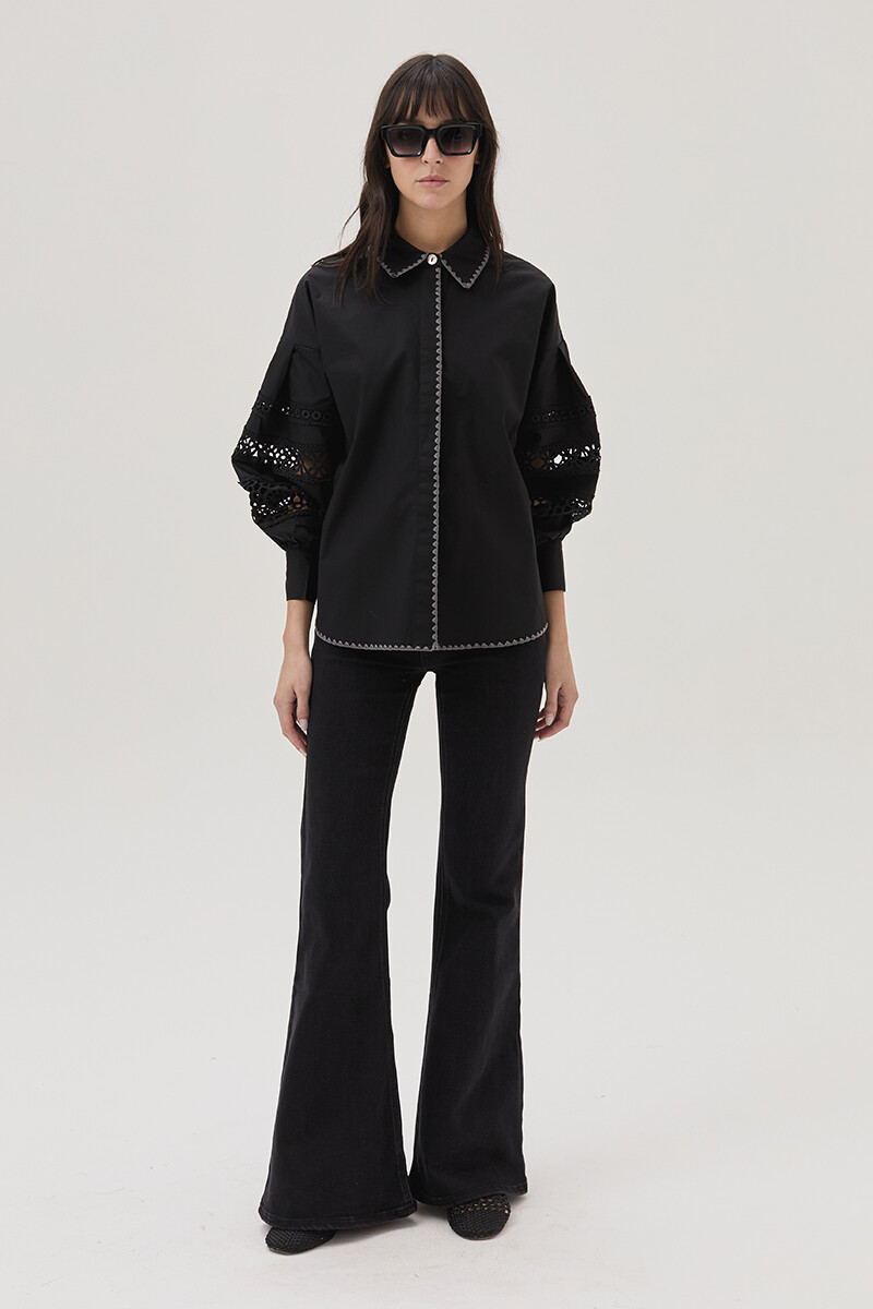 Camisa Magnolia Negro