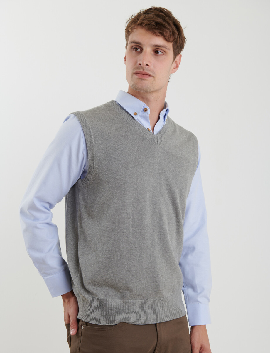 470885 CHALECO HARRINGTON LABEL Gris Medio