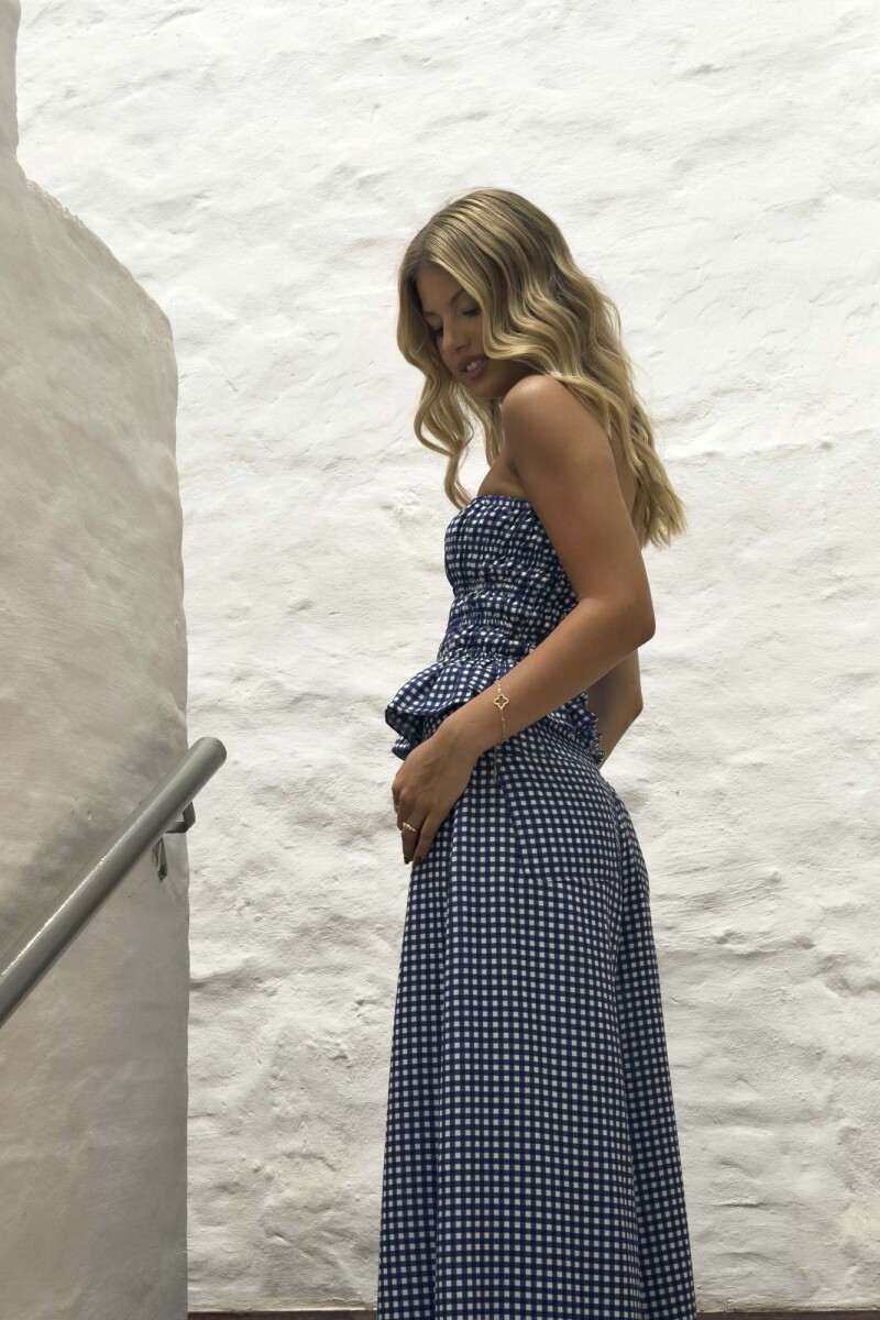 TOP LLORET BLUE MARINE VICHY TOP LLORET BLUE MARINE VICHY