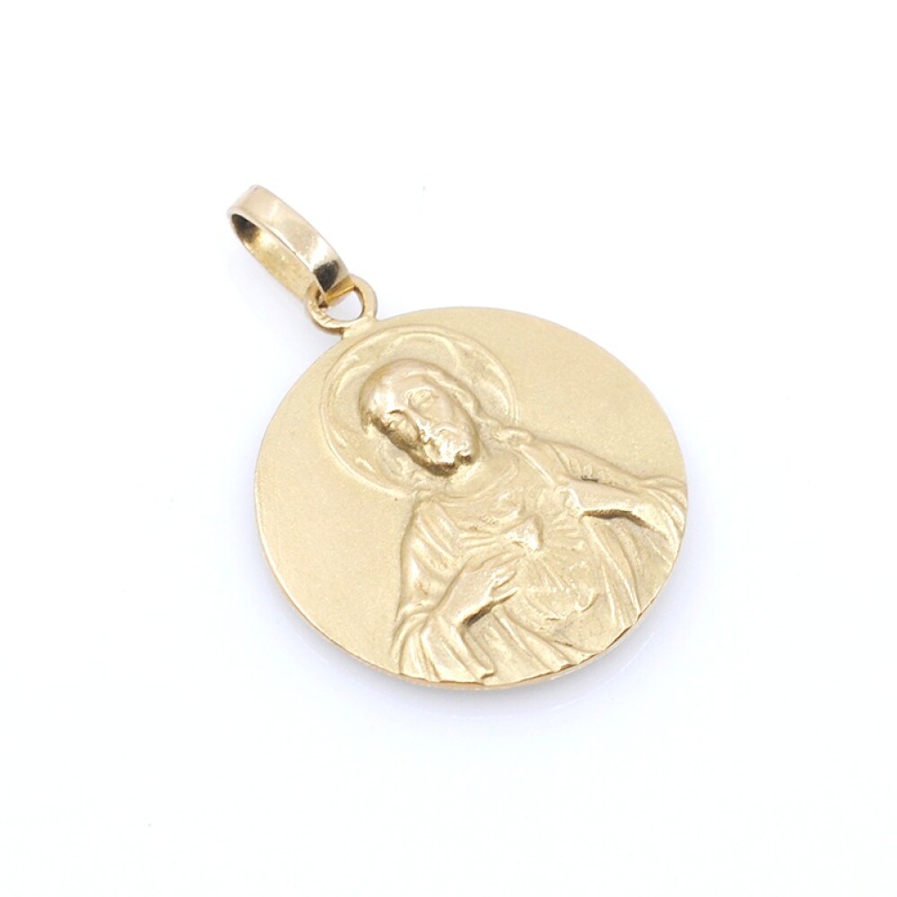 Medalla escapulario en oro 18k amarillo Medalla escapulario en oro 18k amarillo