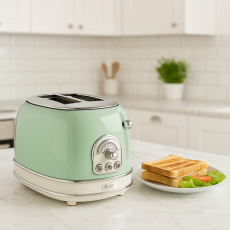 Tostadora 2 ranuras Vintage Verde Ariete Tostadora 2 ranuras Vintage Verde Ariete